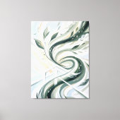 Duurzame Stads Kunst Verticale Bos Abstracte Kunst Canvas Afdruk (Voorkant)