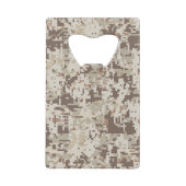 Duurzame stijl Digitaal Camouflage Decor Creditkaart Flessenopener (Voorkant)