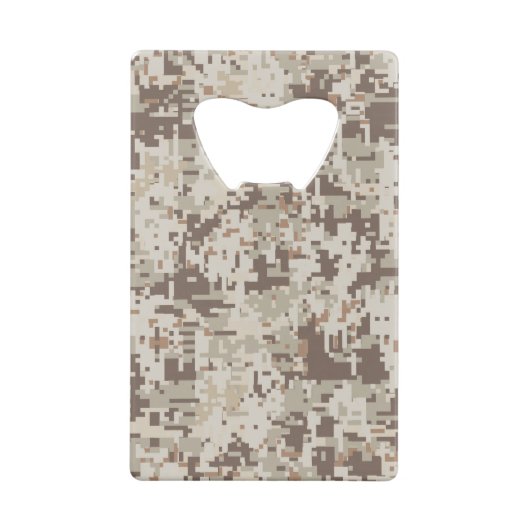 Duurzame stijl Digitaal Camouflage Decor Creditkaart Flessenopener (Achterkant)