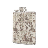 Duurzame stijl Digitaal Camouflage Decor Heupfles (Links)