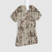 Duurzame stijl Digitaal Camouflage Decor Ornament (voorkant)