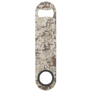 Duurzame stijl Digitaal Camouflage Decor Speed Flessenopener