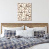 Duurzame stijl Digitale Camouflage Beige Decor Canvas Afdruk (Insitu (Slaapkamer))