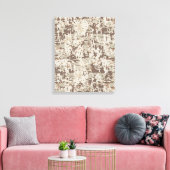 Duurzame stijl Digitale Camouflage Beige Decor Canvas Afdruk (Insitu (Woonkamer))