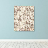 Duurzame stijl Digitale Camouflage Beige Decor Canvas Afdruk (Insitu (Houten vloer))