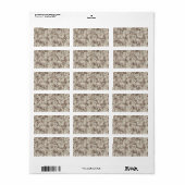 Duurzame stijl Digitale Camouflage Beige Decor Etiket (Full Sheet)