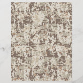Duurzame stijl Digitale Camouflage Beige Decor Flyer (Voorkant)