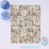 Duurzame stijl Digitale Camouflage Beige Decor Flyer (Enkel)