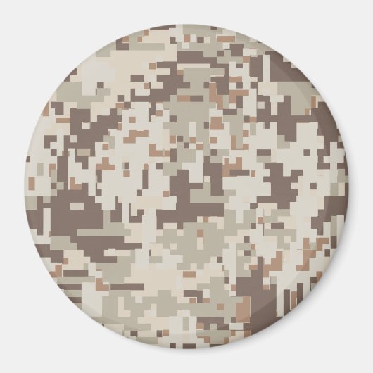 Duurzame stijl Digitale Camouflage Beige Decor Magneet (Voorkant)
