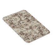 Duurzame stijl Digitale Camouflage Beige Decor Magneet (Rechterzijde)