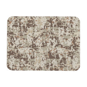 Duurzame stijl Digitale Camouflage Beige Decor Magneet