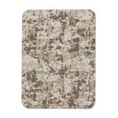 Duurzame stijl Digitale Camouflage Beige Decor Magneet (Verticaal)