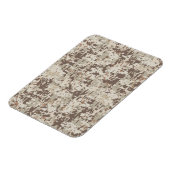 Duurzame stijl Digitale Camouflage Beige Decor Magneet (Linkerzijde)