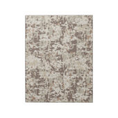Duurzame stijl Digitale Camouflage Beige Decor Notitieblok (Linkerzijde)