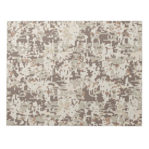 Duurzame stijl Digitale Camouflage Beige Decor Notitieblok