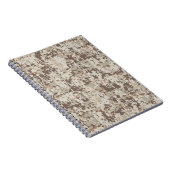 Duurzame stijl Digitale Camouflage Beige Decor Notitieboek (Rechterzijde)