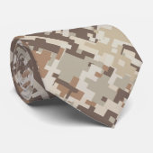 Duurzame stijl Digitale Camouflage Beige Decor Stropdas (Opgerold)