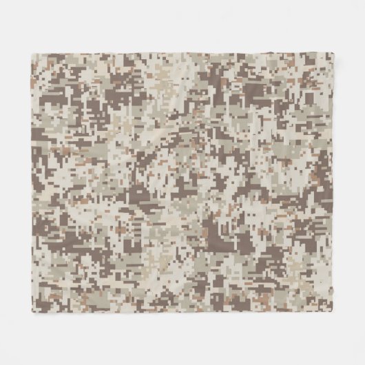 Duurzame stijl Digitale Camouflage Pixels Decor Fleece Deken (Voorkant (Horizontaal))