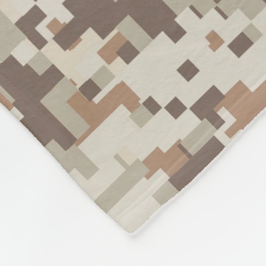 Duurzame stijl Digitale Camouflage Pixels Decor Fleece Deken (Hoek)