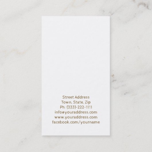 Duurzame tuinverzorging en milieuvriendelijke prak visitekaartje (Achterkant)