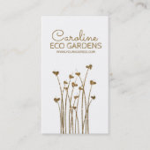 Duurzame tuinverzorging en milieuvriendelijke prak visitekaartje (Voorkant)