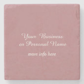 Duurzame vaste roos stenen onderzetter (Voorkant)