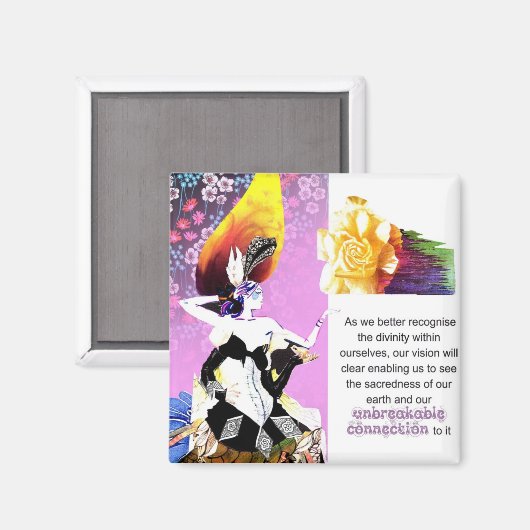 Duurzame verbindingsmagneet, Rebecca Tedder Magneet (Voorkant / Achterkant)