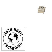 Duurzame verpakking, aardvriendelijk, rubberstempel (Gestempeld)