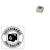 Duurzame verpakking, kleine bedrijven rubberstempel (Gestempeld)