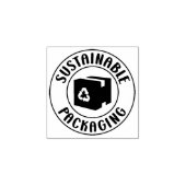 Duurzame verpakking, kleine bedrijven rubberstempel (Afrduk)