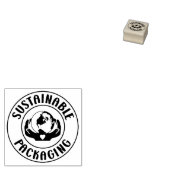 Duurzame verpakking, kleine bedrijven rubberstempel (Gestempeld)