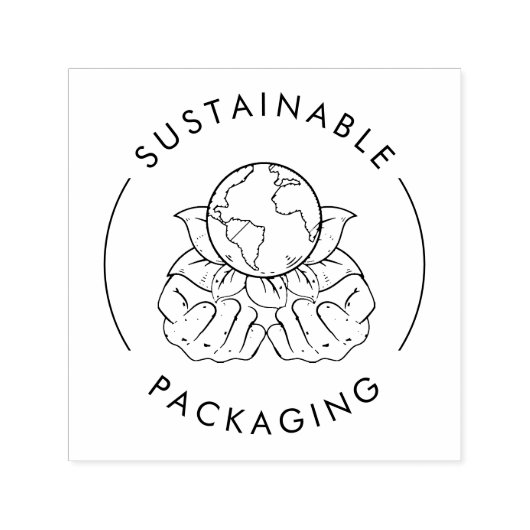 Duurzame verpakkingen | Ecologische bedrijfsvoerin Zelfinktende Stempel (Design)