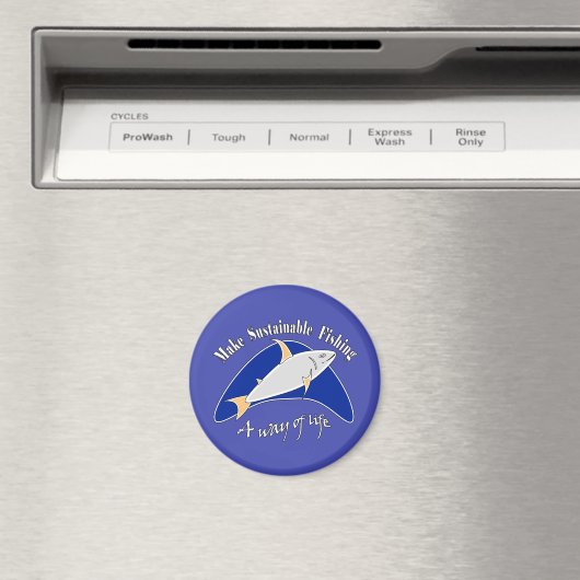 Duurzame visserij een manier van leven maken magneet (Insitu (Vaatwasser))