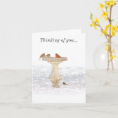 Duurzame voeding DigitaalKunst denken aan jou Kaart (Gele Bloem)