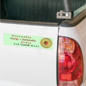 duurzame vrede duurzame energie bumpersticker (Op Truck)