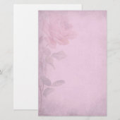  duusky roze rozenpapier briefpapier (Voorkant / Achterkant)