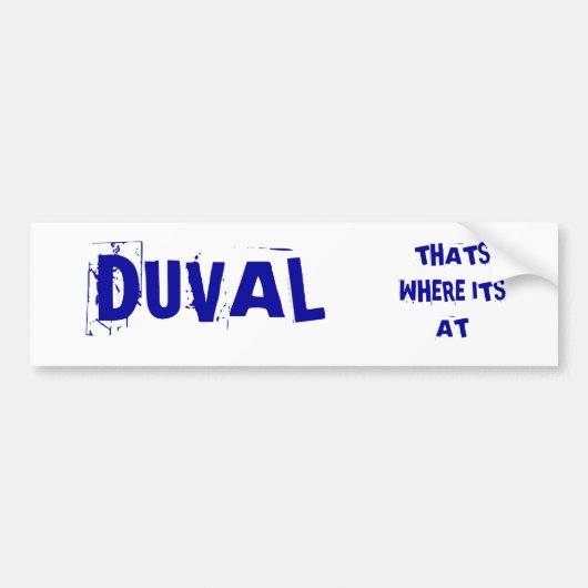 DUVAL BUMPERSTICKER (Voorkant)