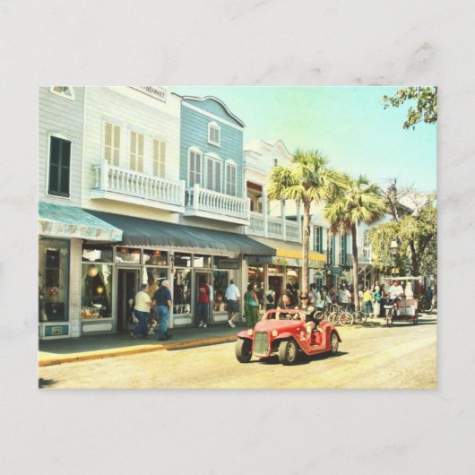 Duval Street Key West Florida Briefkaart (Voorkant)