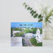 Duval Street, Key West Florida Briefkaart (Staand voorkant)