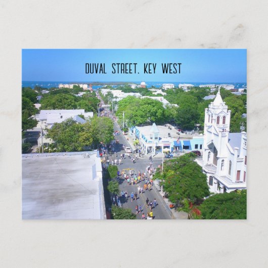 Duval Street, Key West Florida Briefkaart (Voorkant)