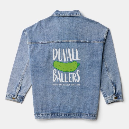 Duvall Ballers Pickleball Gear Denim Jacket (Achterkant)