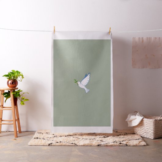 duve peace fly branch stof (Voorbeeld)