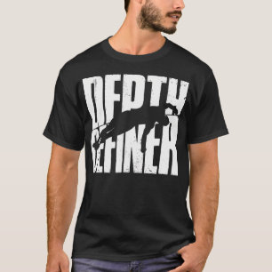 Duvend Scuba Duik Vrijduik Diepte Bepaler T-shirt