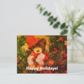 Duw Beer op het grote Briefkaart voor kerstfeestda (Staand voorkant)