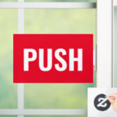 "DUW" Bordje, Rood/Wit, of Uw Bericht Raamsticker (Huis)