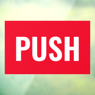 "DUW" Bordje, Rood/Wit, of Uw Bericht Raamsticker