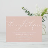 Duw de nacht voor het eten van de repetitie kaart (Staand voorkant)