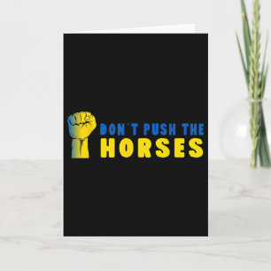 Duw de paarden niet - Grappige Meme Quote voor Sar Kaart