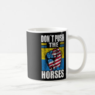 Duw de paarden niet - Grappige Meme Quote voor Sar Koffiemok