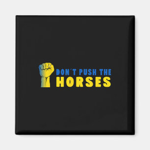 Duw de paarden niet - Grappige Meme Quote voor Sar Magneet